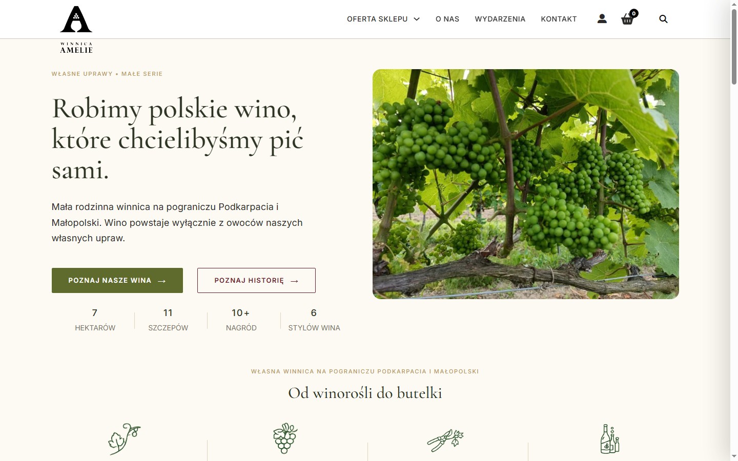 Winnica Amelie — sklep internetowy rodzinnej winnicy